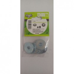 RONDELLES TRES LARGES Ø 8MM 12 PCS / SACHET