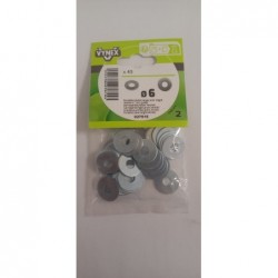 RONDELLES LARGES Ø 6MM 45 PCS / SACHET