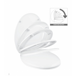 ABATTANT BLANC THERMODUR DECLIPSABLE
