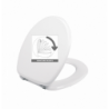 ABATTANT CASUAL LINE BLANC CHARNIERES INOX