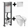 WC SUSPENDU BATI SMART ROCK PACK COMPLET