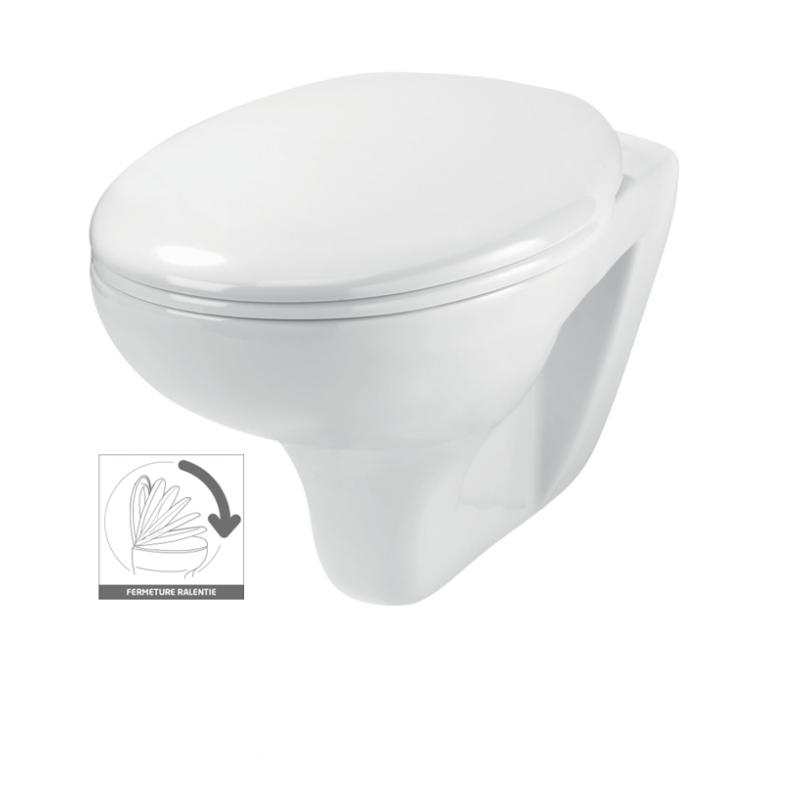 WC SUSPENDU BATI SMART ROCK PACK COMPLET