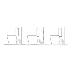 PIPE WC SOUPLE EXTENSIBLE 270-570MM