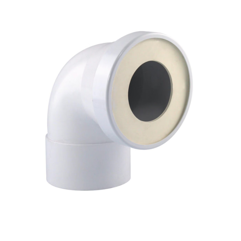 PIPE WC COUDEE FEMELLE Ø100 MM A COLLER + JOINT