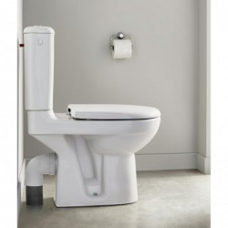 PIPE WC COUDEE FEMELLE Ø100 MM A COLLER + JOINT