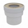 PIPE WC COURTE DROITE M/F Ø100 MM A COLLER + JOINT