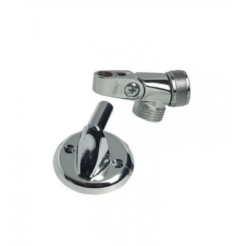 SUPPORT DOUCHETTE MURAL CHROME MF 1/2-(15/21)