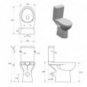 PACK WC SURELEVE ETIUDA KIT COMPLET + FIXATION