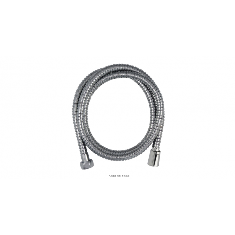 FLEXIBLE DOUCHE CHROME DOUBLE AGRAFAGE 2M