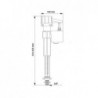 ROBINET FLOTTEUR ALIMENTATION BASSE M3/8 (12/17)