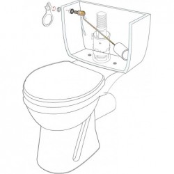 ROBINET FLOTTEUR LATERALE F2 A LEVIER M3/8 (12/17)