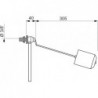 ROBINET FLOTTEUR LATERALE F2 A LEVIER M3/8 (12/17)