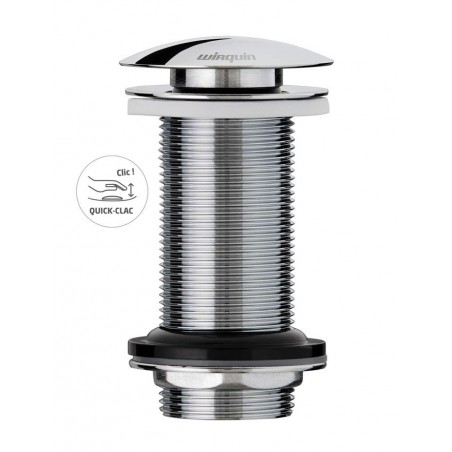 BONDE LAVABO 100MM QUICK-CLAC SANS TROP PLEIN