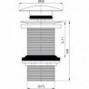 BONDE LAVABO 100MM QUICK-CLAC SANS TROP PLEIN