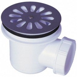 BONDE DOUCHE COUDEE SIPHONEE SORTIE HORIZONTALE