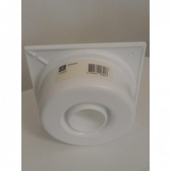 BONDE SOL BLANCHE 15X15CM SORTIE VERTICALE Ø 50MM