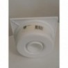 BONDE SOL BLANCHE 15X15CM SORTIE VERTICALE Ø 50MM