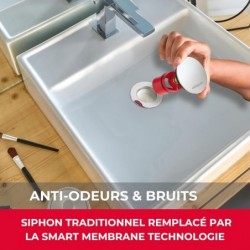 BONDE+SIPHON QUICK CLAC NANO 6.7 - Ø 32MM