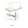SIPHON LAVABO DESIGN LINEIS LAITON CHROME Ø 32MM