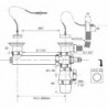VIDAGE EVIER 2 BACS INOX Ø40MM+BOUCHON+TROP PLEIN