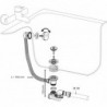 VIDAGE AUTO BAIGNOIRE SIPHON Ø 40MM