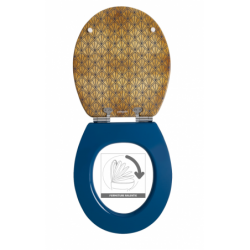 ABATTANT TRENDY LINE ART DECO BLEU