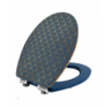 ABATTANT TRENDY LINE ART DECO BLEU