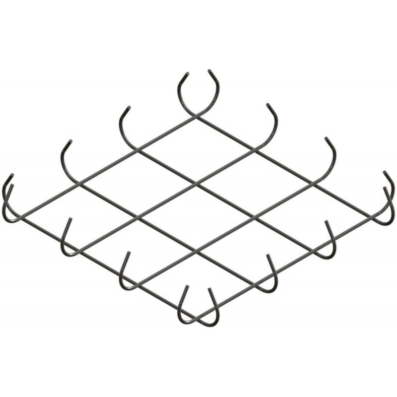 ARMATURE SEMELLE ISOLEE Ø 8- MAILLES 15X15 CM.