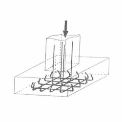 ARMATURE SEMELLE ISOLEE Ø 8- MAILLES 15X15 CM.