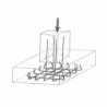 ARMATURE SEMELLE ISOLEE Ø 8- MAILLES 15X15 CM.