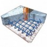 ARMATURE SEMELLE ISOLEE Ø 8- MAILLES 15X15 CM.