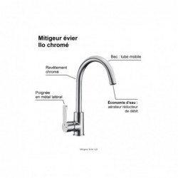 MITIGEUR EVIER ILO CHROME