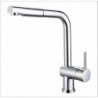 MITIGEUR EVIER CARRE CHROME + DOUCHETTE 1 JET
