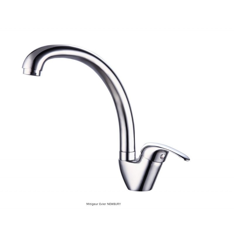 MITIGEUR EVIER NEWBURY CHROME LIVRÉ COMPLET