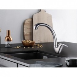 MITIGEUR EVIER NEWBURY CHROME LIVRÉ COMPLET