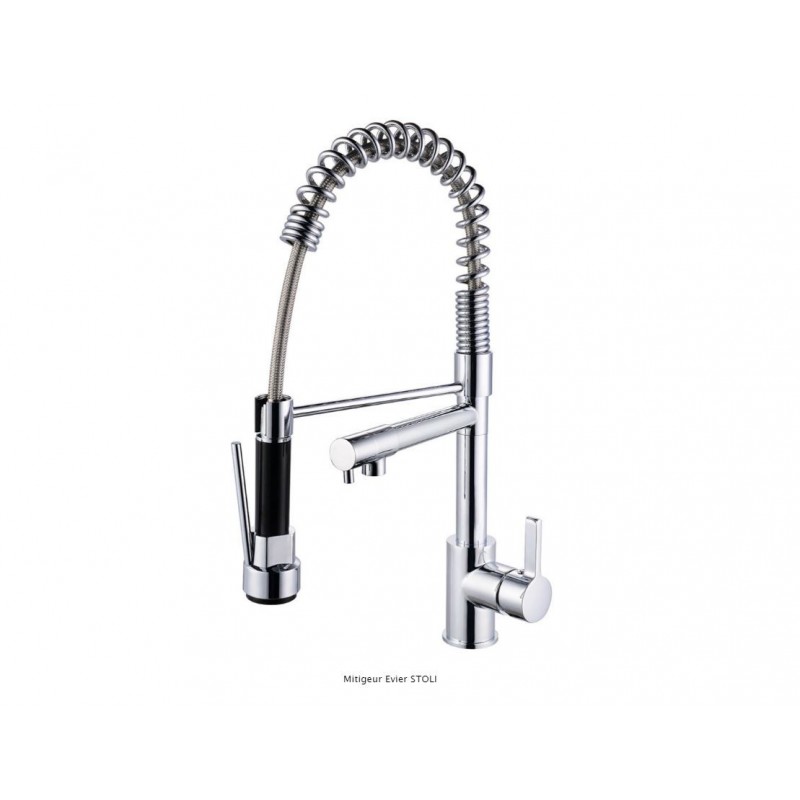 MITIGEUR EVIER STOLI DOUCHETTE CHROME COMPLET
