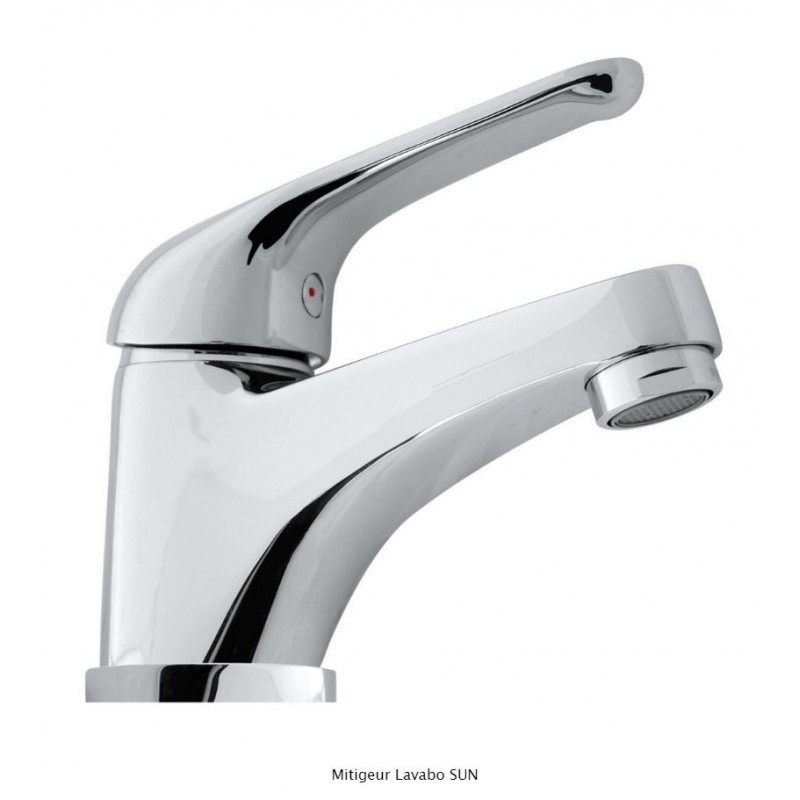 MITIGEUR LAVABO SUN CHROME LIVRÉ COMPLET