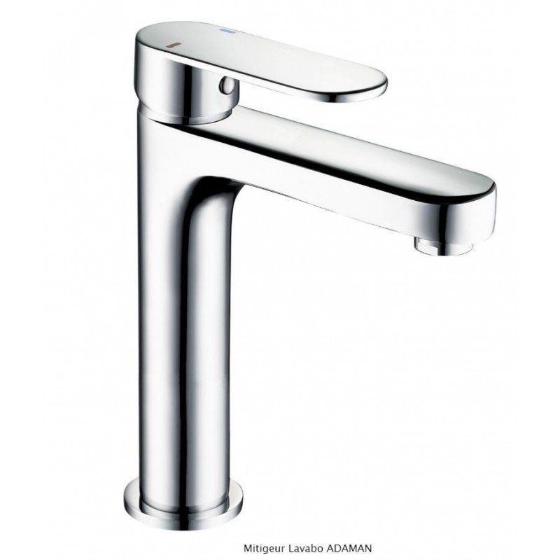 MITIGEUR LAVABO ADAMAN CHROME LIVRÉ COMPLET
