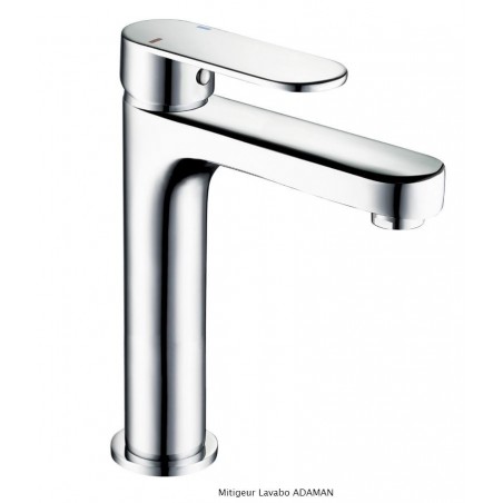 MITIGEUR LAVABO ADAMAN CHROME LIVRÉ COMPLET