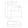 MITIGEUR LAVABO ONABI INOX LIVRÉ COMPLET