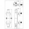 MITIGEUR DOUCHE THERMOSTATIQUE NANKA NOIR COMPLET