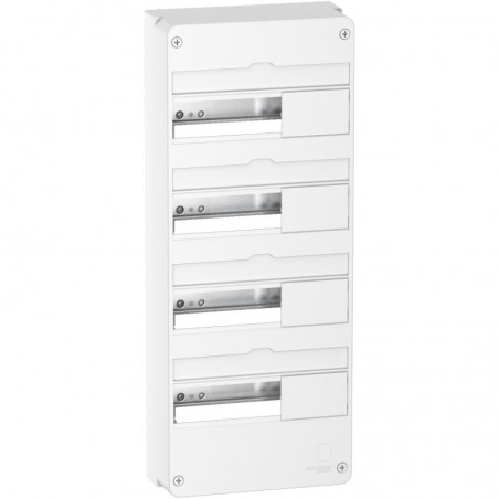 COFFRET BLANC EN SAILLIE 4 RANGÉES DE 13 MODULES