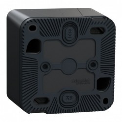 INTERRUPTEUR BOUTON POUSSOIR ÉTANCHE GRIS 10A
