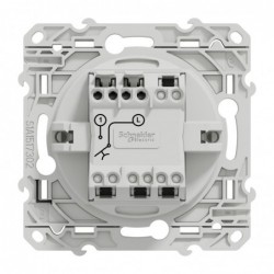 BOUTON POUSSOIR BLANC 10A  A ENCASTRER