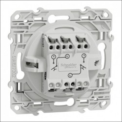 DOUBLE BOUTON POUSSOIR BLANC A ENCASTRER
