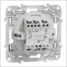 DOUBLE BOUTON POUSSOIR BLANC A ENCASTRER