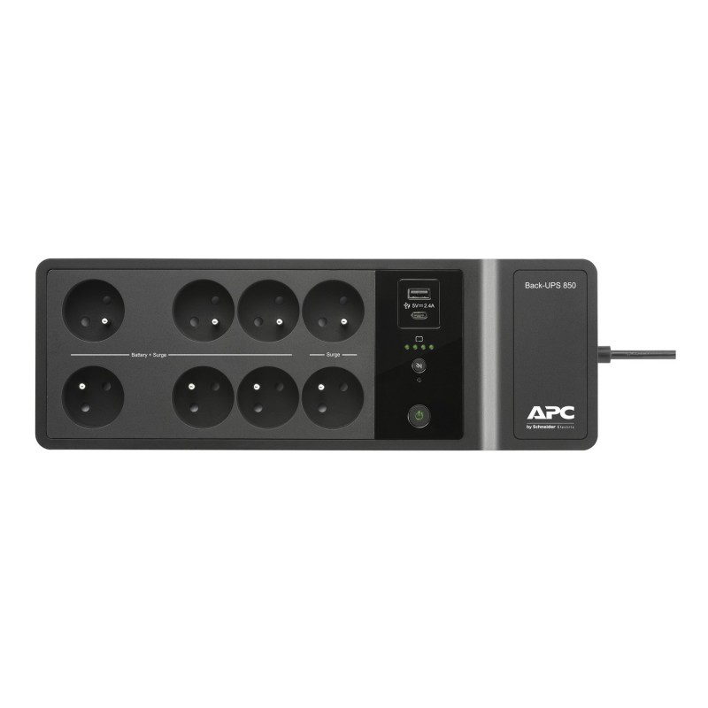 ONDULEUR 6+2 PRISES 850VA 230V USB Type C et A