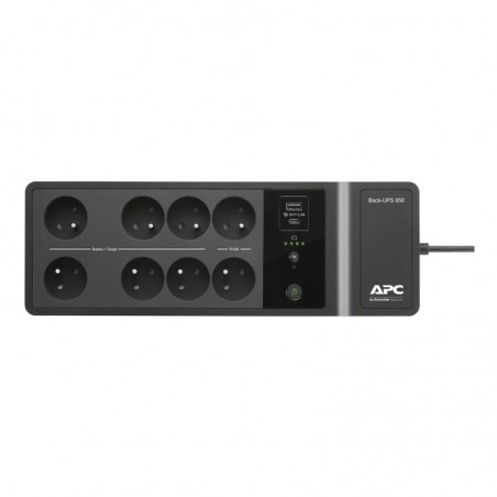 ONDULEUR 6+2 PRISES 850VA 230V USB Type C et A