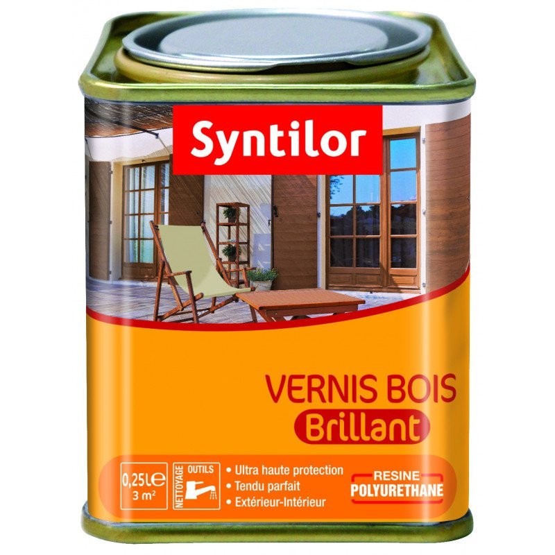 VERNIS BOIS BRILLANT - 0.25L  3M²