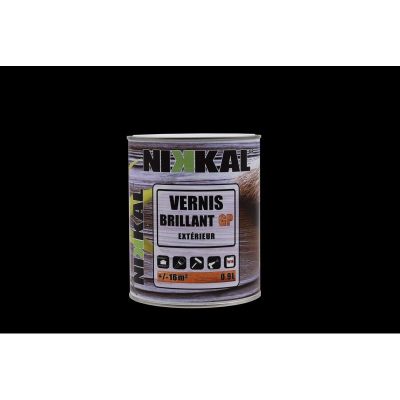 VERNIS BOIS INCOLORE BRILLANT - 0.9L   14 à 16M²